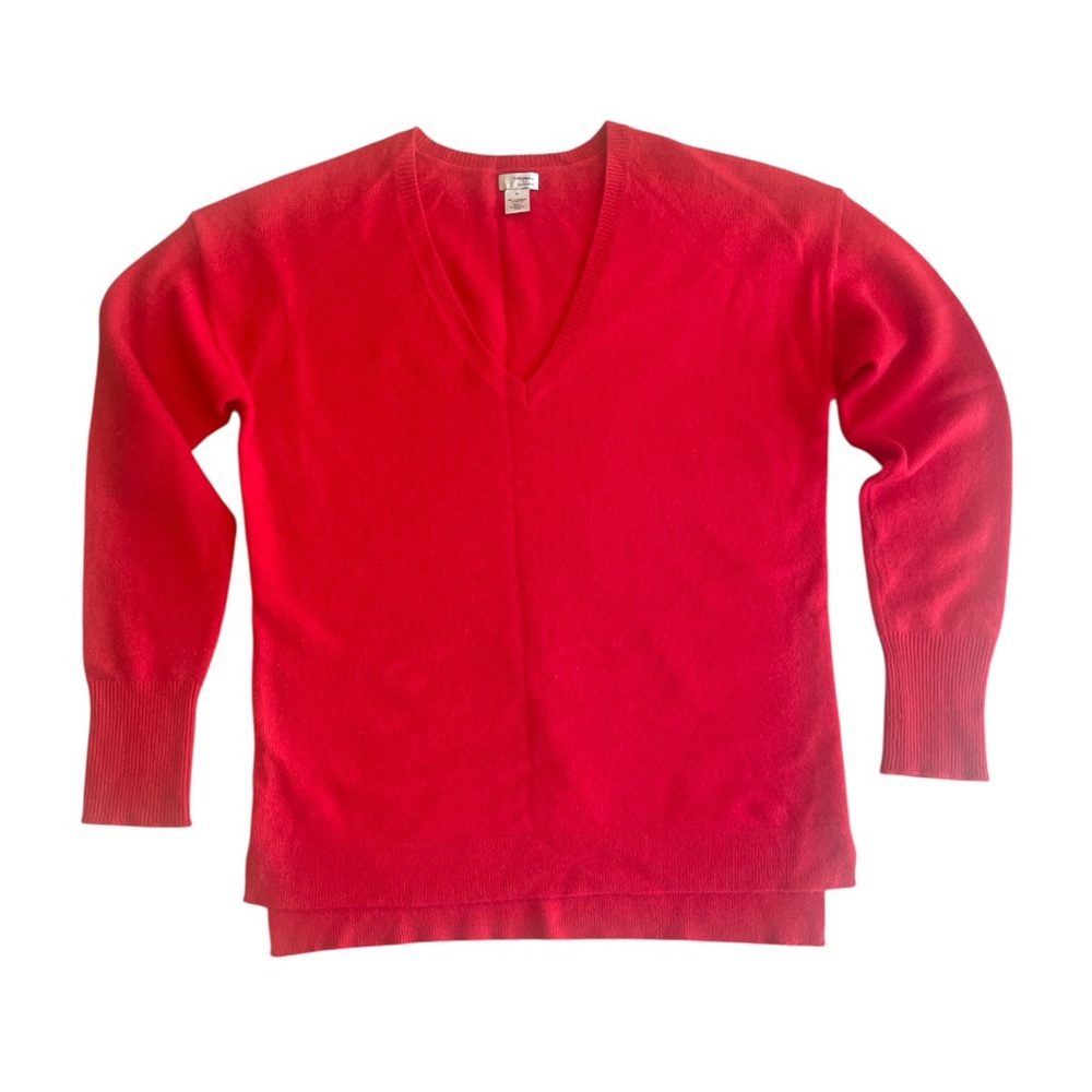 Halogen Red Cashmere Sweater